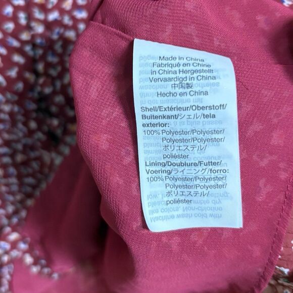 Madewell Burgundy Blouse Size Small - Picture 7 of 8